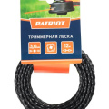 Леска PATRIOT D 3,0 мм L 12 м (скрученный квадрат, черный) 